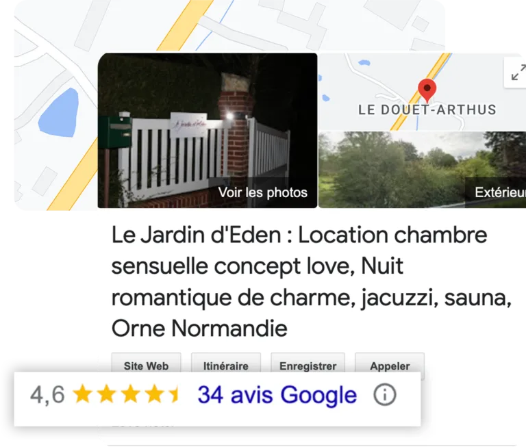 Le Jardin d'Eden — Avant BoostMyMap