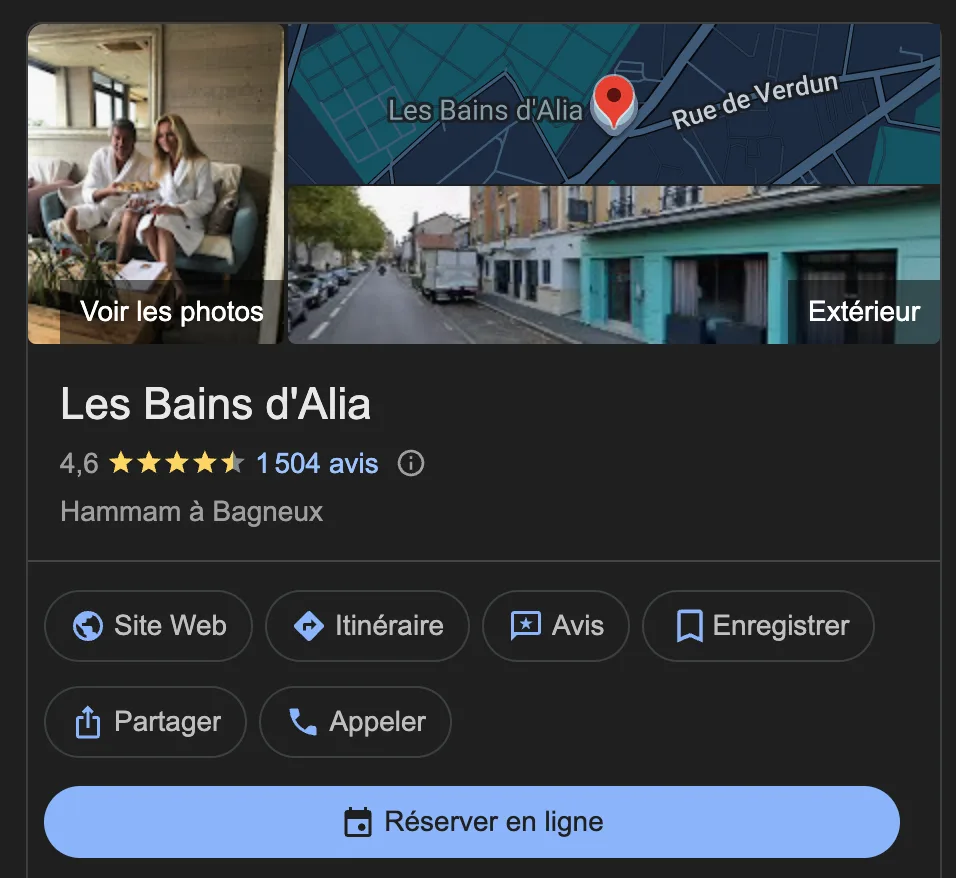 Les Bains d'Alia — Après BoostMyMap